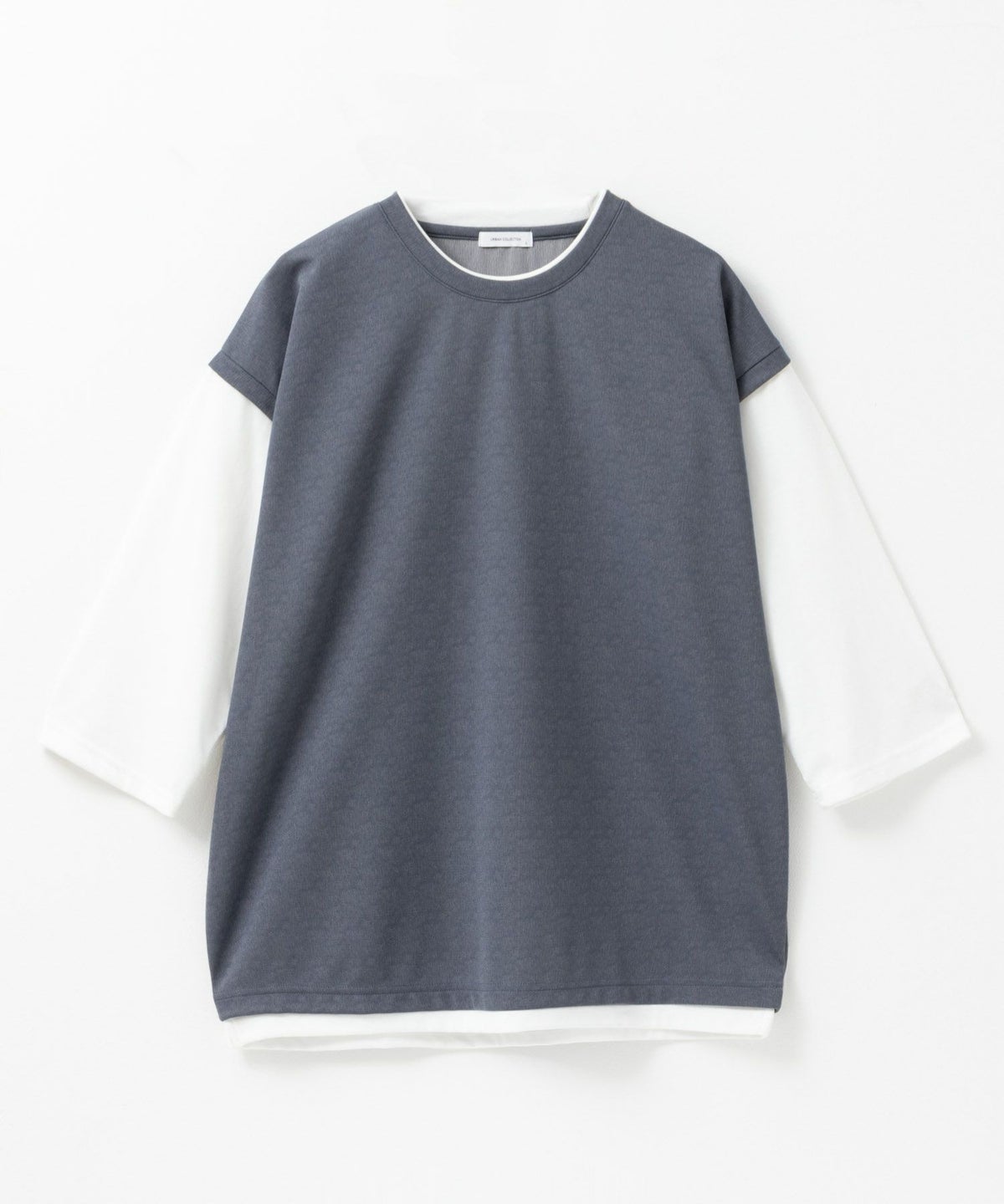 URBAN COLLECTION 梨地ジョーゼットベストフェイクレイヤードカットソー メンズ