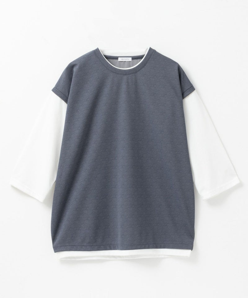 URBAN COLLECTION  梨地ジョーゼットベストフェイクレイヤードカットソー メンズ商品画像-4