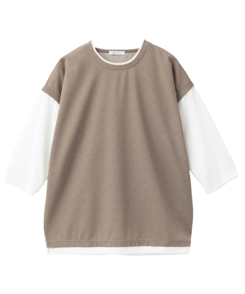 URBAN COLLECTION  梨地ジョーゼットベストフェイクレイヤードカットソー メンズ商品画像-8