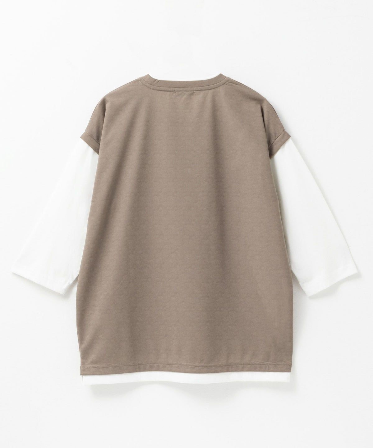 URBAN COLLECTION 梨地ジョーゼットベストフェイクレイヤードカットソー メンズ