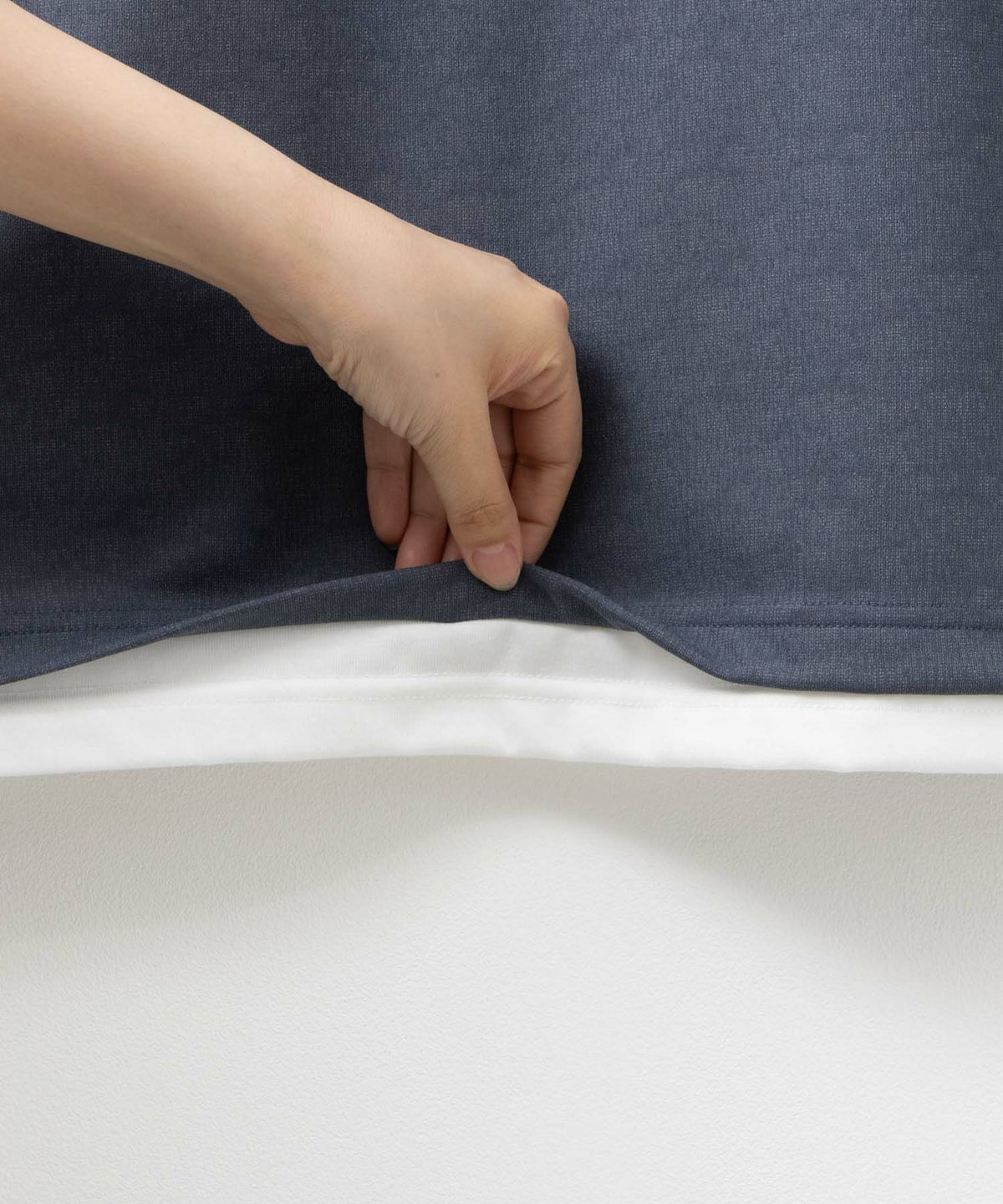 URBAN COLLECTION 梨地ジョーゼットベストフェイクレイヤードカットソー メンズ