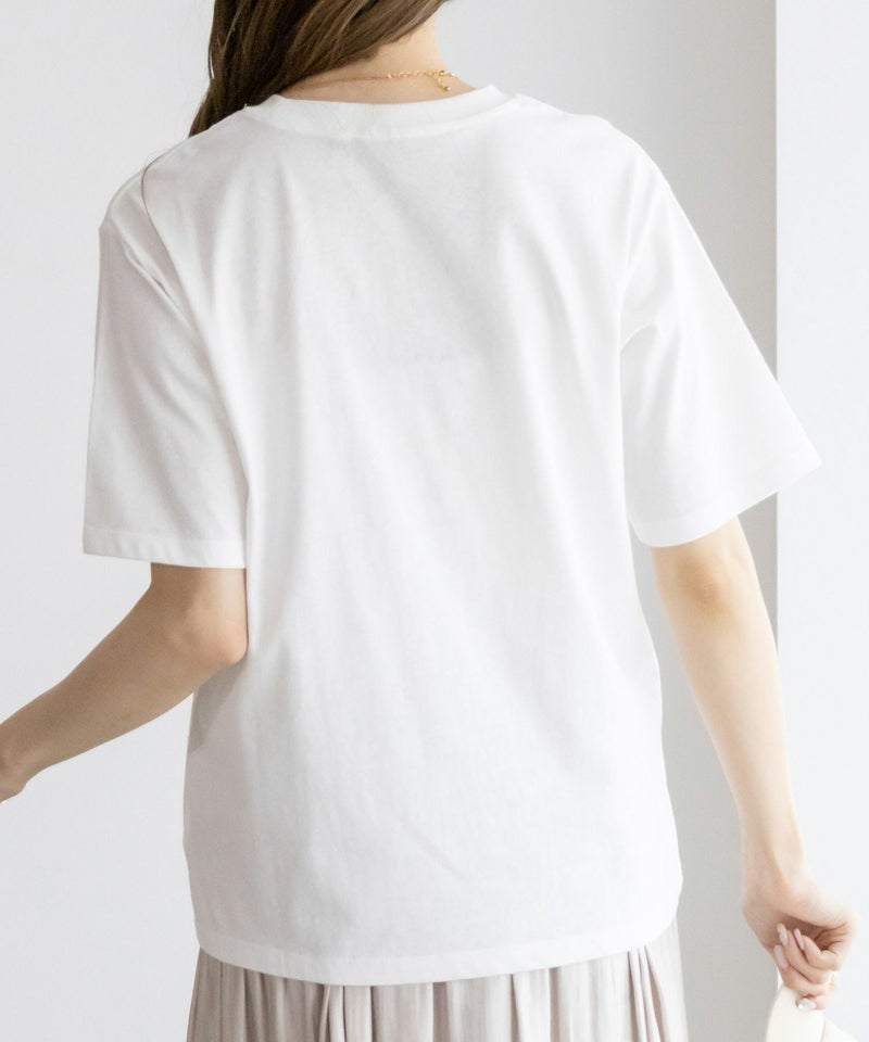 NAVY 抗菌加工 ベーシッククルーTシャツ レディース メール便 対応商品商品画像-8