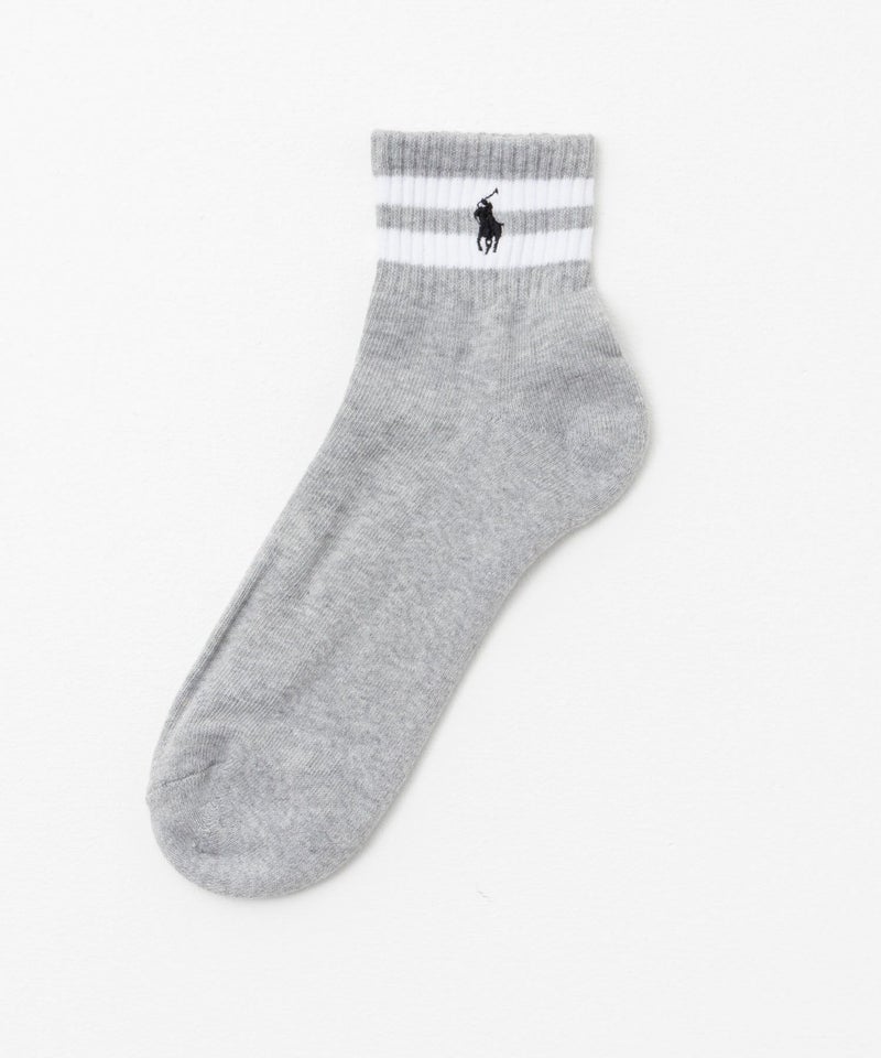 POLO RALPH LAUREN  クォーターソックス ライン 3足組 メンズ商品画像-4