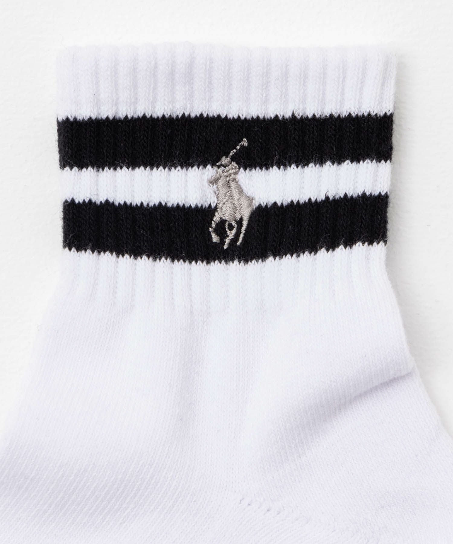 POLO RALPH LAUREN クォーターソックス ライン 3足組 メンズ