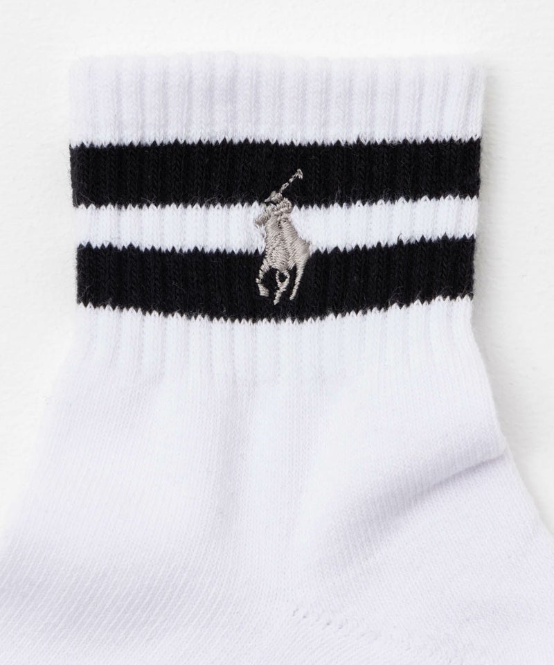 POLO RALPH LAUREN クォーターソックス ライン 3足組 メンズ商品画像-6