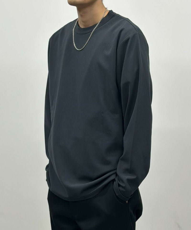 [期間限定価格]NAVY  ジョーゼット長袖Tシャツ メンズ商品画像-2