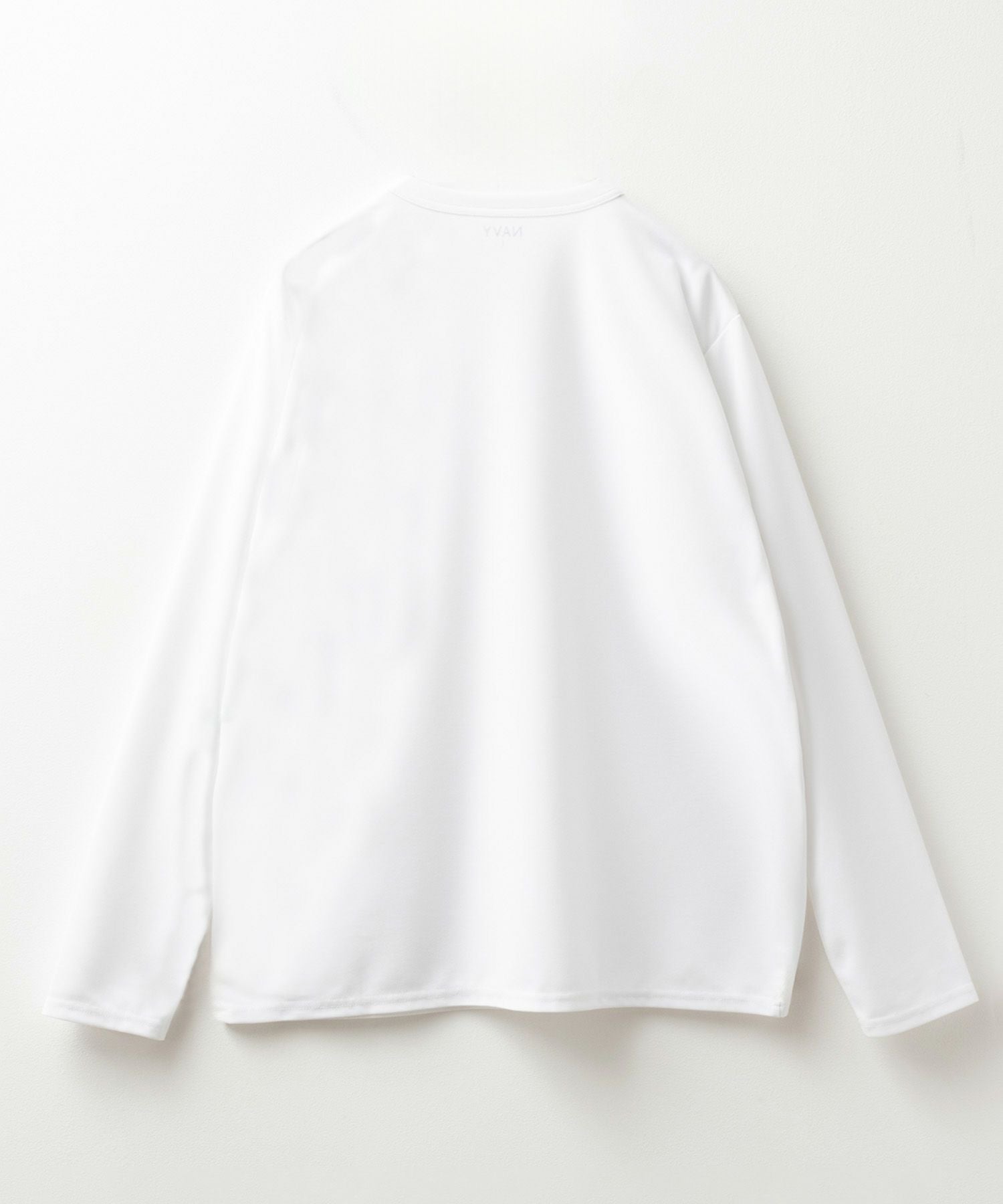 7日まで限定セール　新品　p(R)ojectR 長袖ホワイトTシャツ M NAVY ジョーゼット長袖Tシャツ メンズ