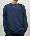 [期間限定価格]NAVY  ワッフルクルーネック長袖Tシャツ メンズ商品サムネイル-3