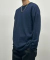 [期間限定価格]NAVY  ワッフルクルーネック長袖Tシャツ メンズ商品サムネイル-9