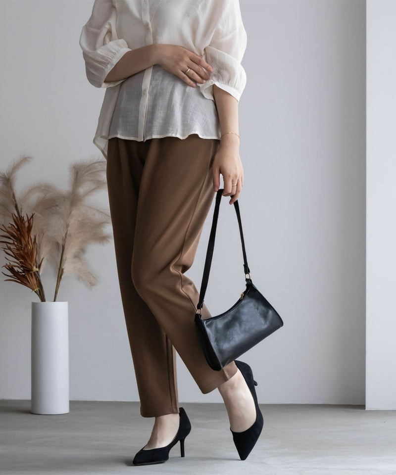 NAVY ジョーゼットテーパードパンツ レディース商品画像-14