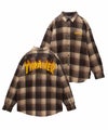 [期間限定価格]THRASHER  バック刺繍ルーズサイズネルチェックシャツ メンズ商品サムネイル-2