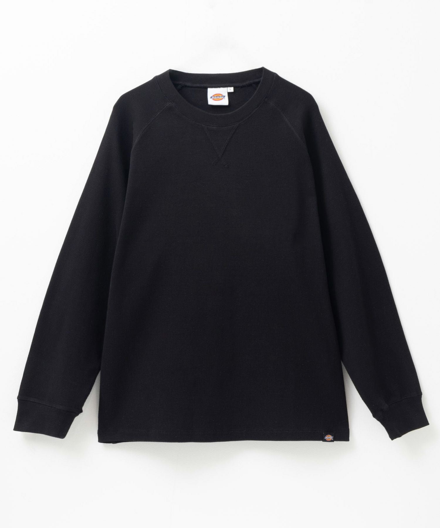 DISH// '25A/W ロングスリーブTシャツ　黒　Lサイズ Dickies リブラグランロングスリーブTシャツ メンズ