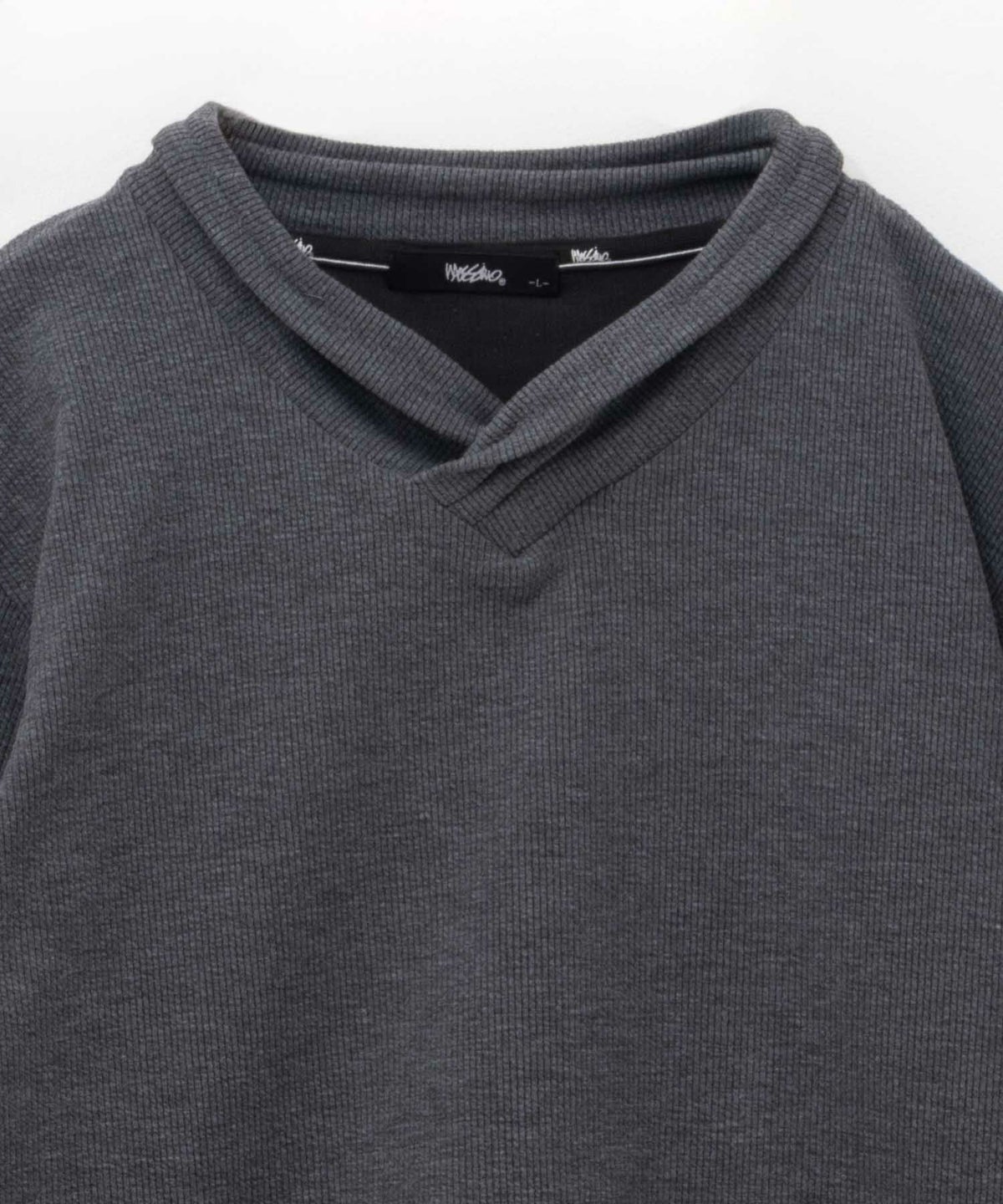 MOSSIMO ドレープネックロングTシャツ メンズ