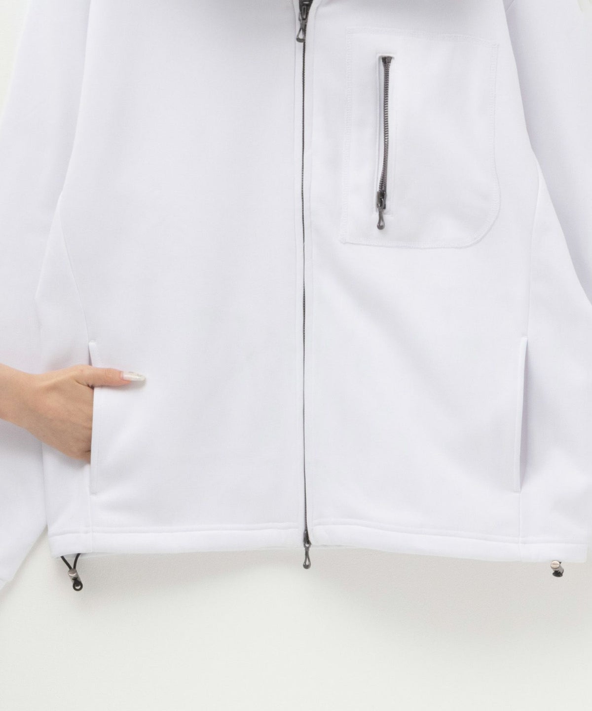 MOSSIMO ポンチ素材 デザインパーカー メンズ