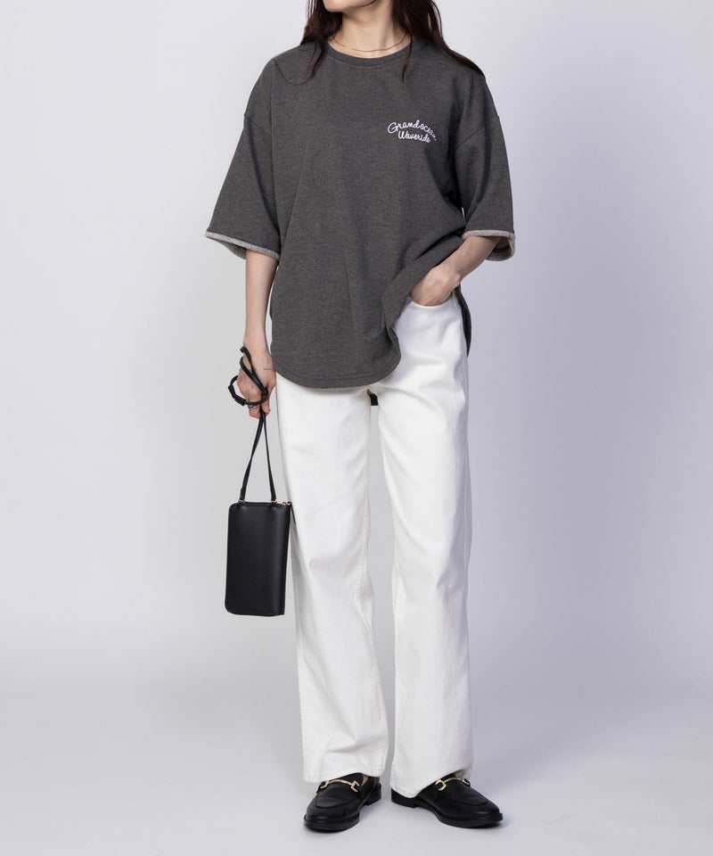 UNDERWRAPS ロゴ5分袖Tシャツ レディース メール便 対応商品商品画像-12