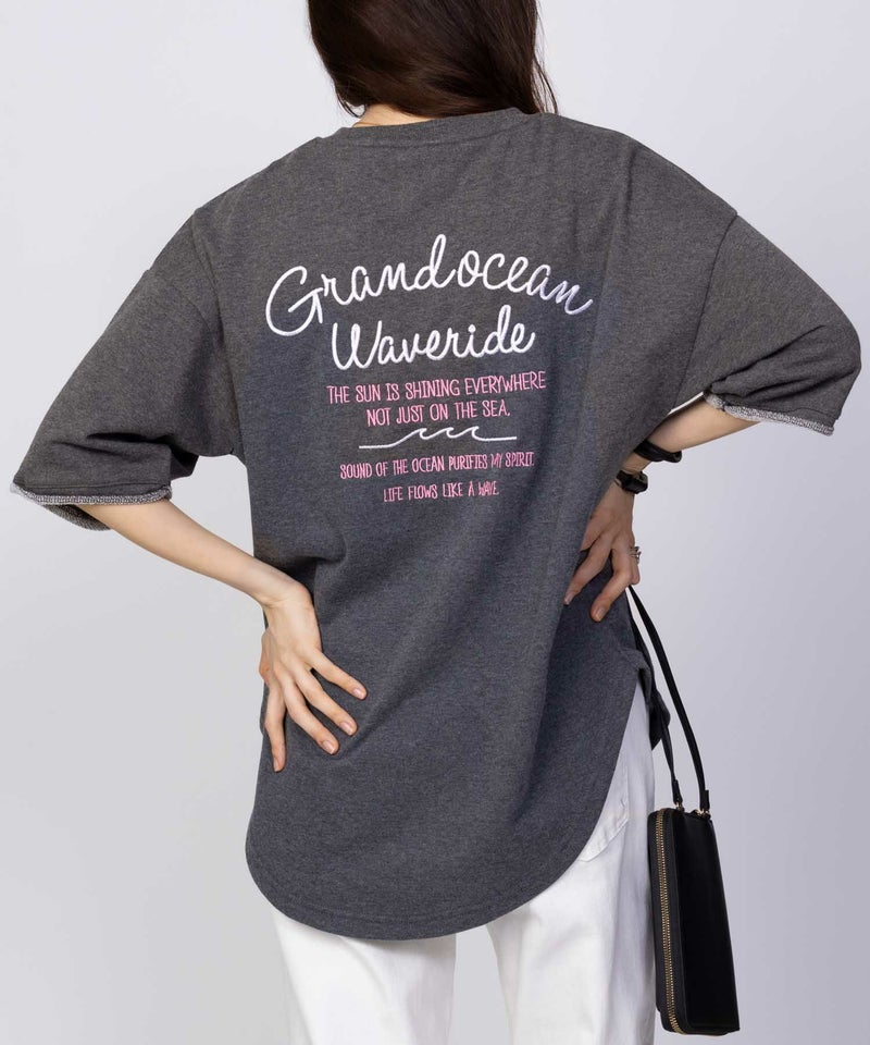 UNDERWRAPS ロゴ5分袖Tシャツ レディース メール便 対応商品商品画像-19