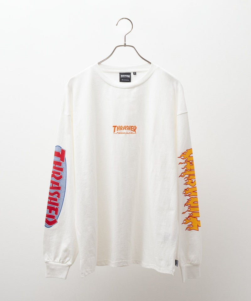 [期間限定価格]THRASHER  天竺袖プリント長袖Tシャツ メンズ商品画像-2
