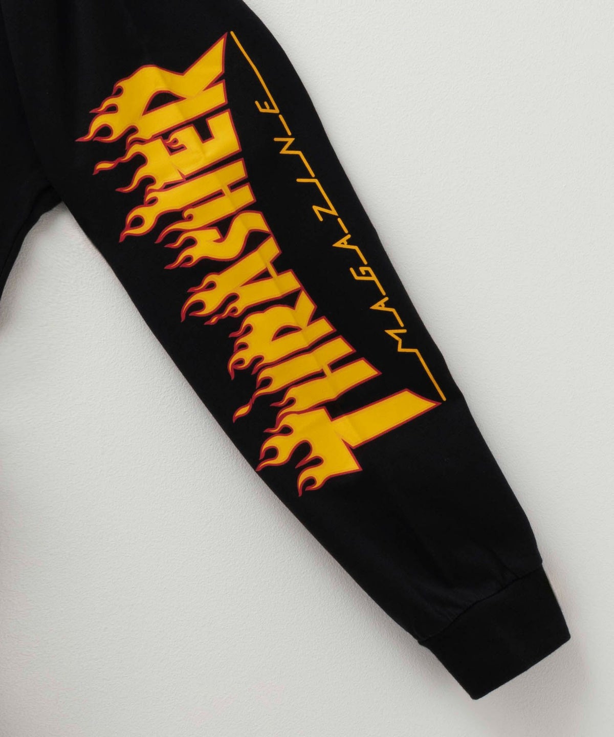 THRASHER 天竺袖プリント長袖Tシャツ メンズ