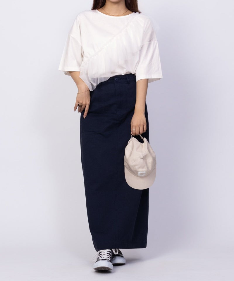 Howdy Marie  身頃チュール5分袖Tシャツ レディース メール便 対応商品商品画像-5