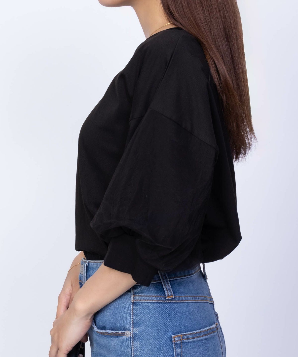 Howdy Marie 袖チュール5分袖Tシャツ レディース ネコポス 対応商品