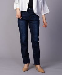 NAVY 毎日はきたくなるデニム「マイデニ」 スリムストレート レディース