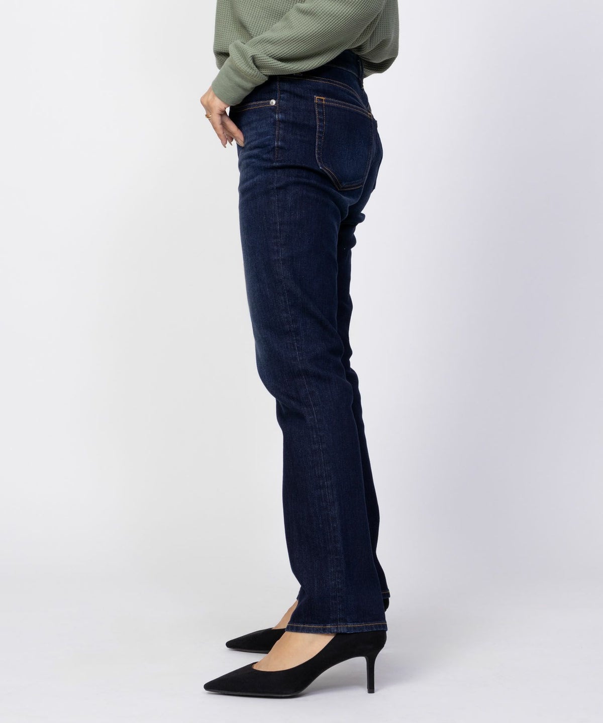 NAVY 毎日はきたくなるデニム「マイデニ」 スリムストレート レディース