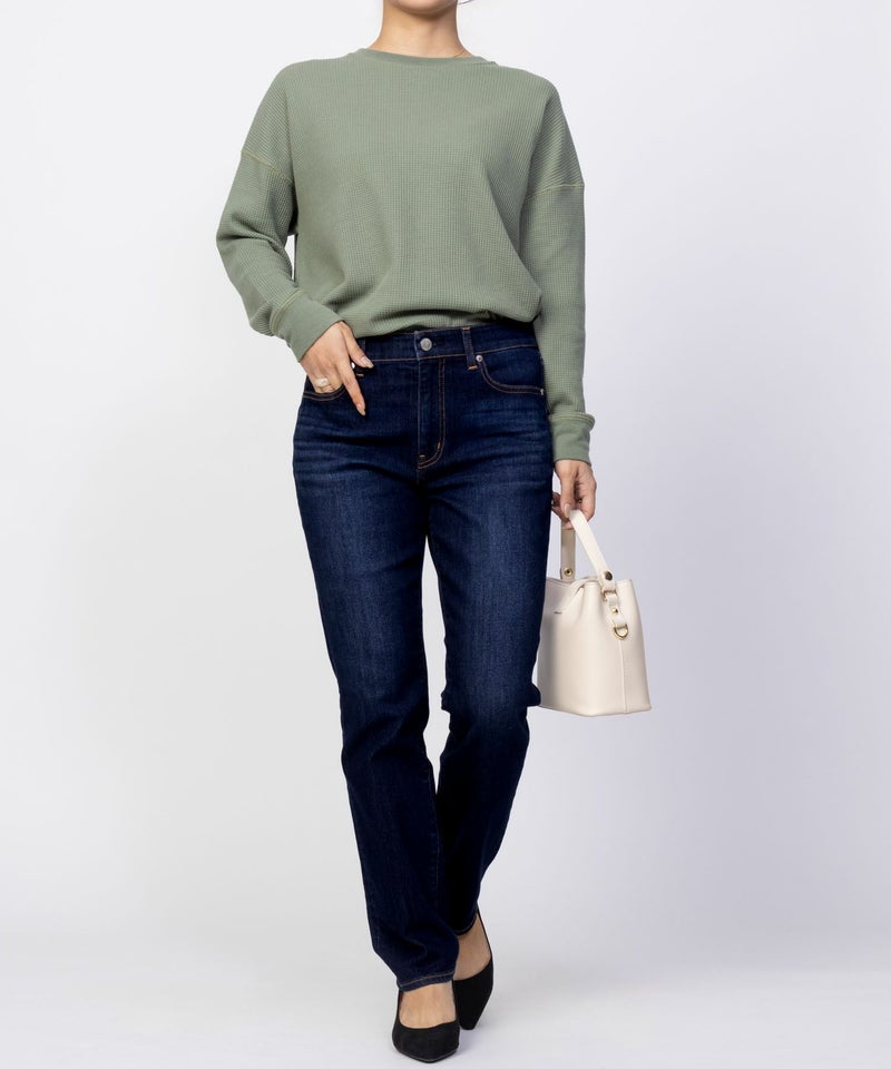 nAvy 毎日はきたくなるデニム「マイデニ」 スリムストレート レディース商品画像-12