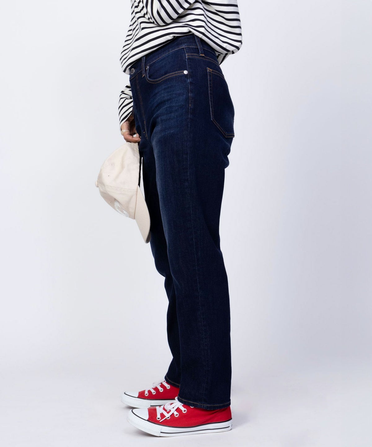 NAVY 毎日はきたくなるデニム「マイデニ」 テーパード レディース