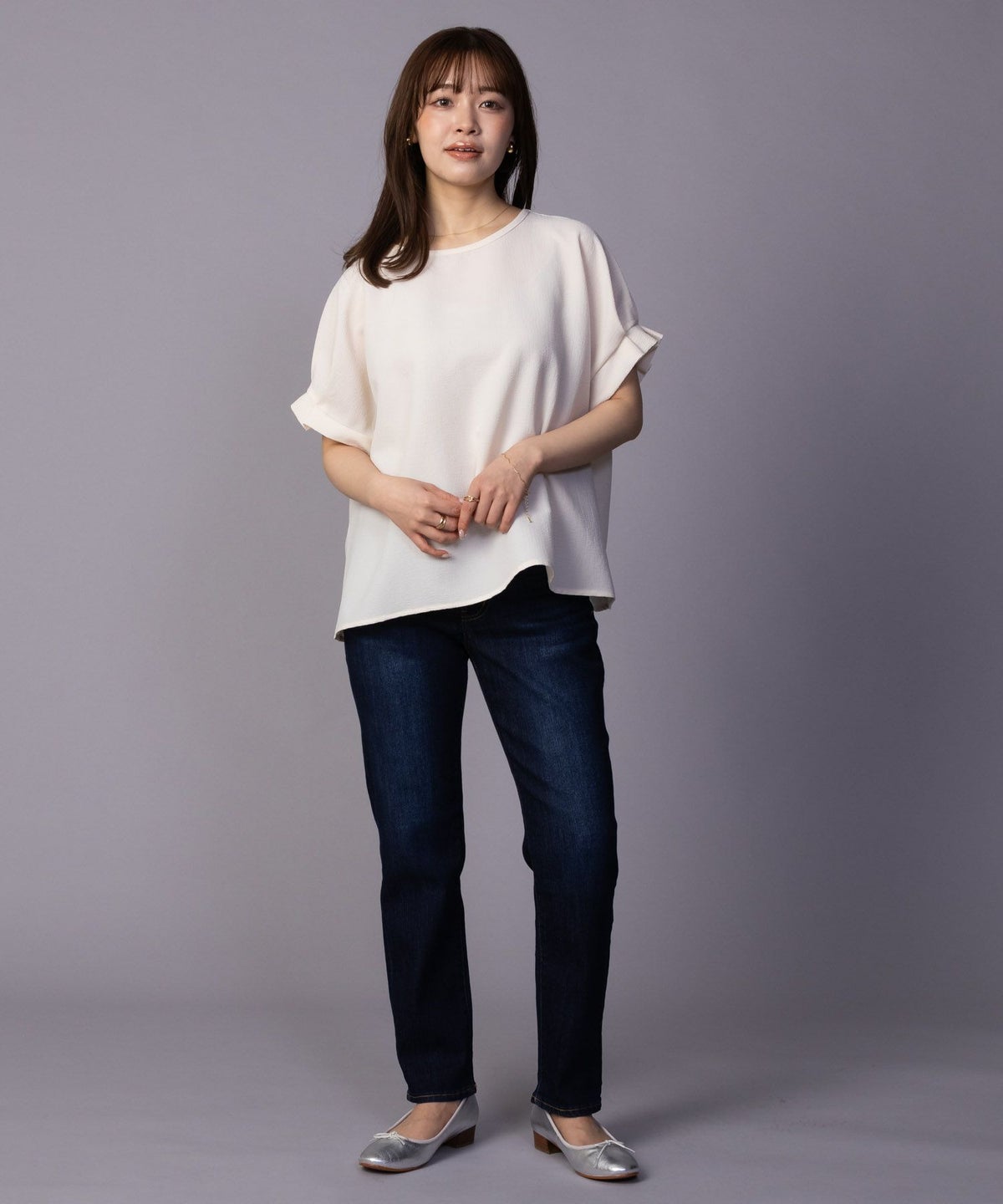 NAVY 毎日はきたくなるデニム「マイデニ」 テーパード レディース