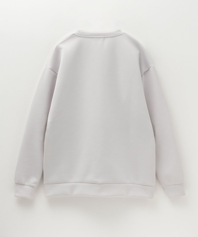 URBAN COLLECTION エアスムージー ポンチ素材 切替クルーネックプルオーバー メンズ商品画像-6