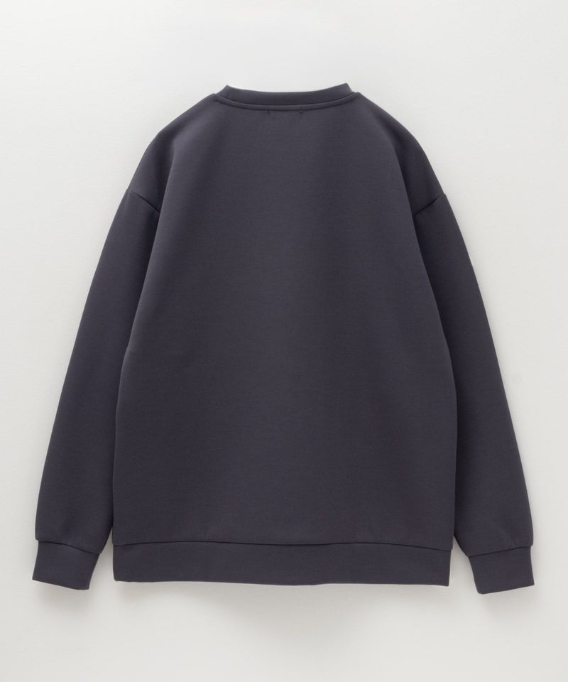 URBAN COLLECTION エアスムージー ポンチ素材 切替クルーネックプルオーバー メンズ商品画像-10