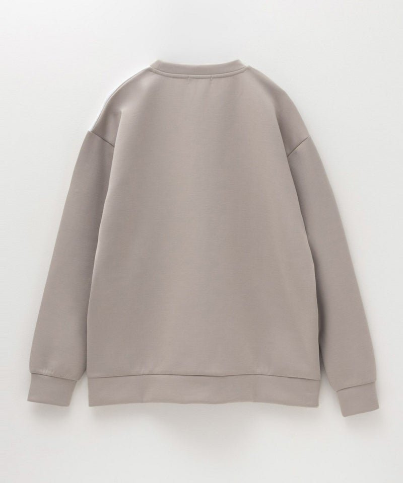 URBAN COLLECTION エアスムージー ポンチ素材 切替クルーネックプルオーバー メンズ商品画像-12