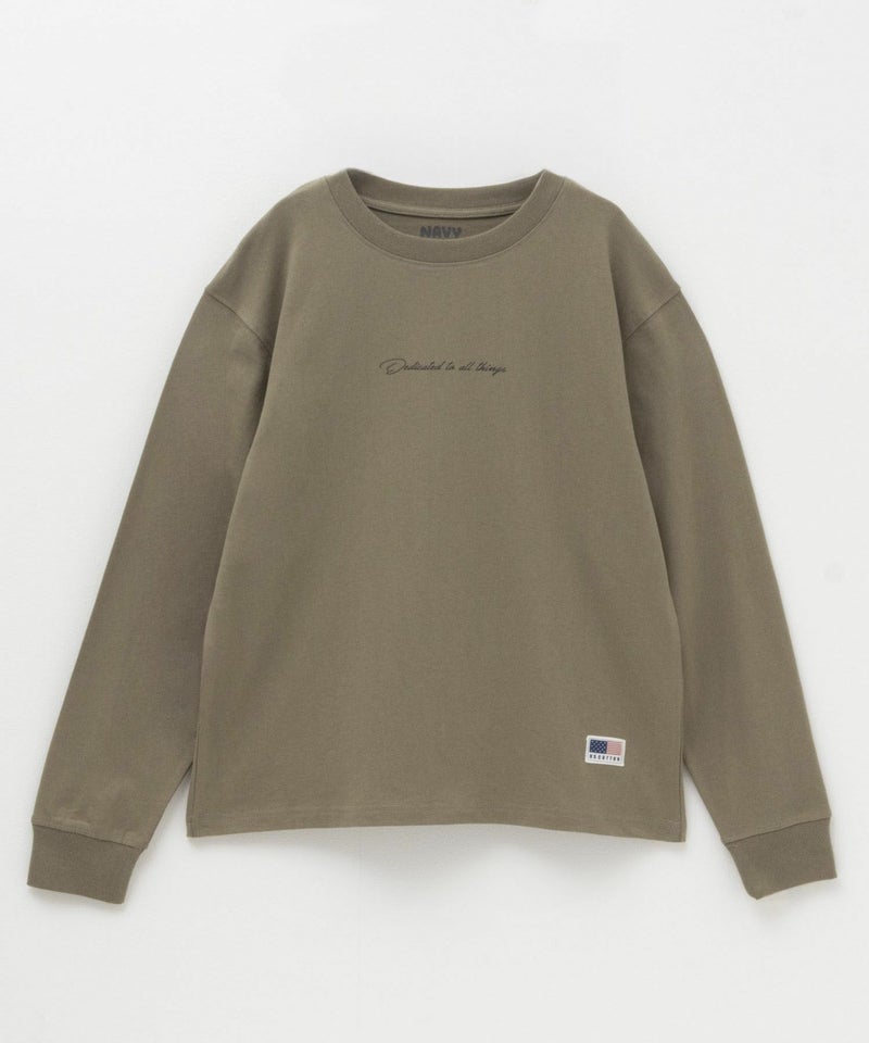 NAVY USコットン プリント長袖Tシャツ キッズ メール便 対応商品商品画像-3