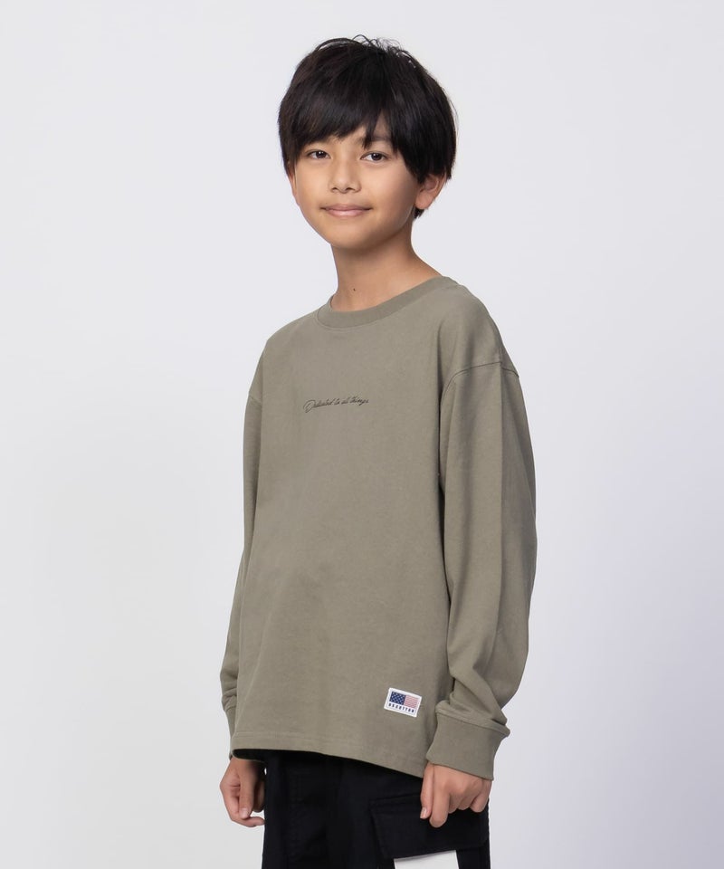 NAVY  USコットン プリント長袖Tシャツ キッズ メール便 対応商品商品画像-23