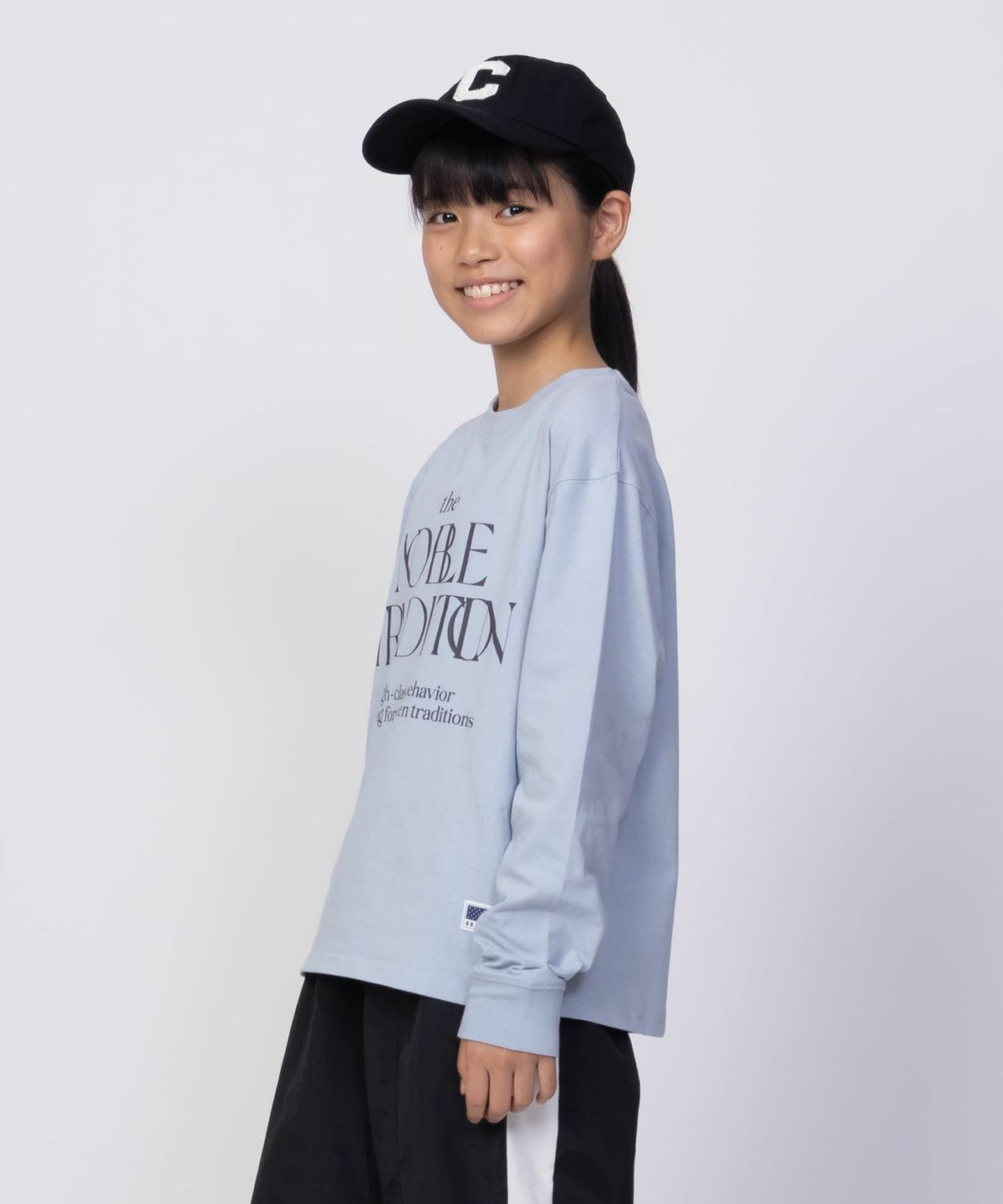 NAVY USコットン プリント長袖Tシャツ キッズ ネコポス 対応商品