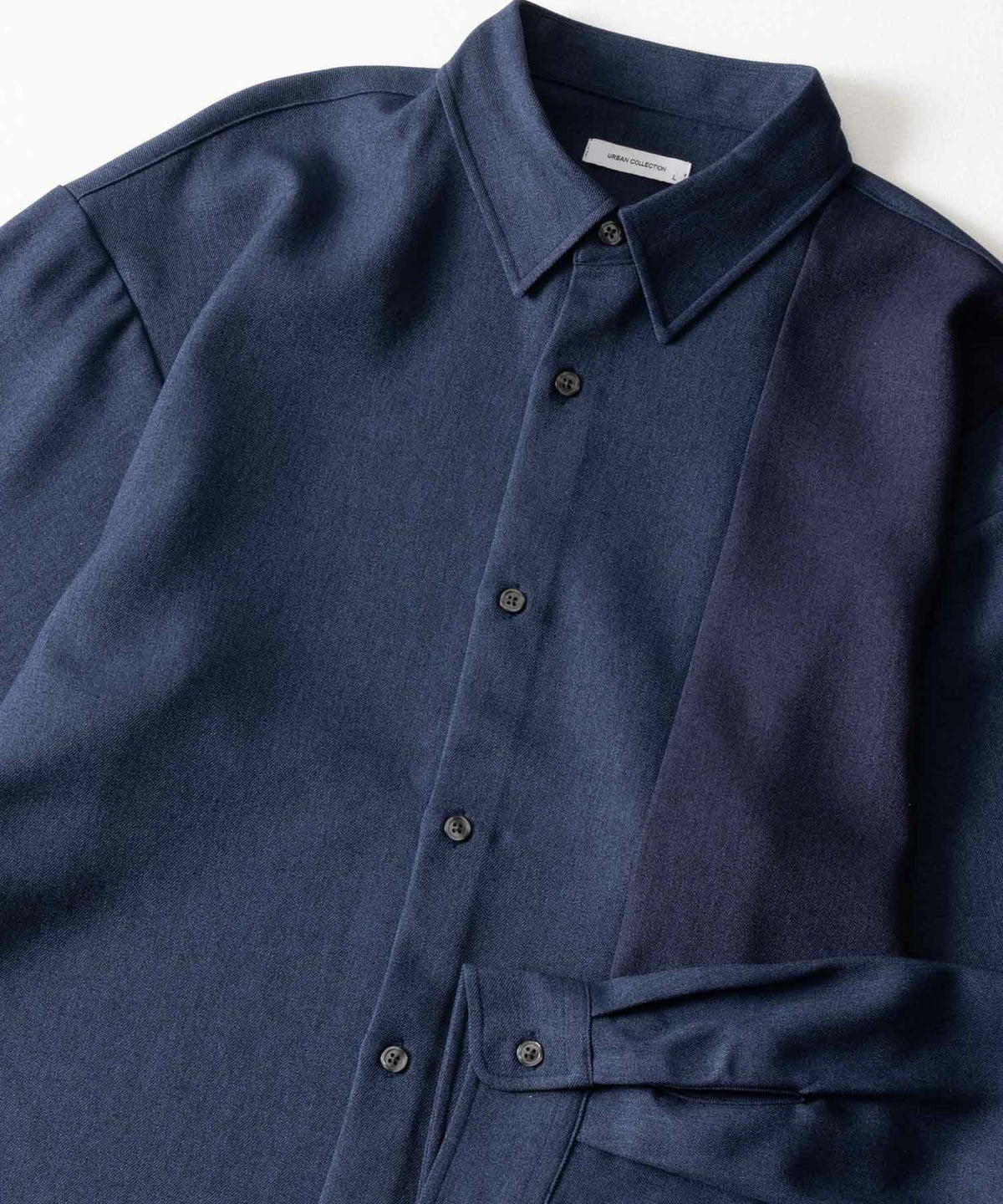 URBAN COLLECTION ウール調切替シャツ メンズ