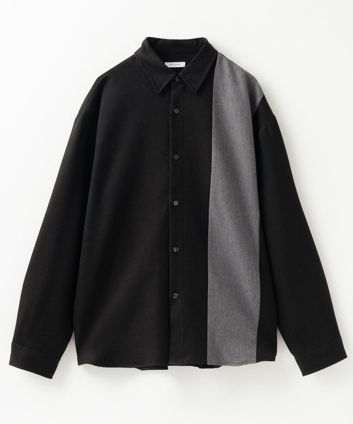 URBAN COLLECTION ウール調切替シャツ メンズ