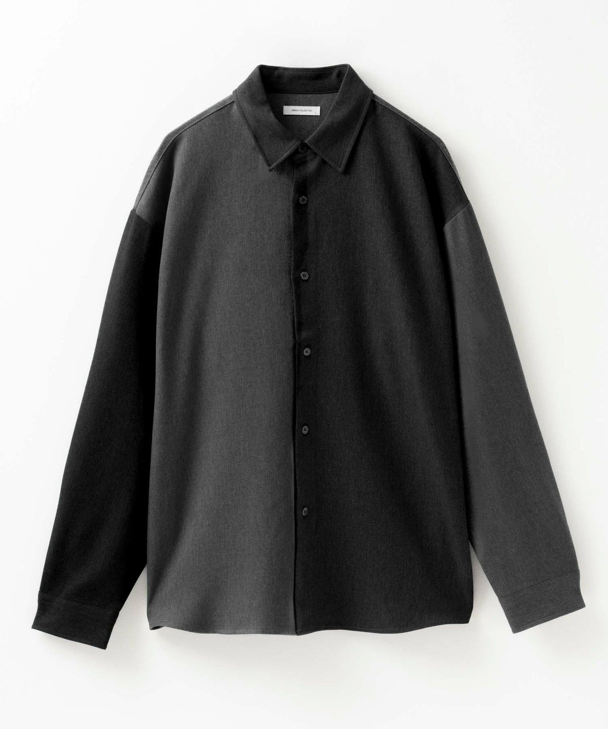 URBAN COLLECTION ウール調切替シャツ メンズ