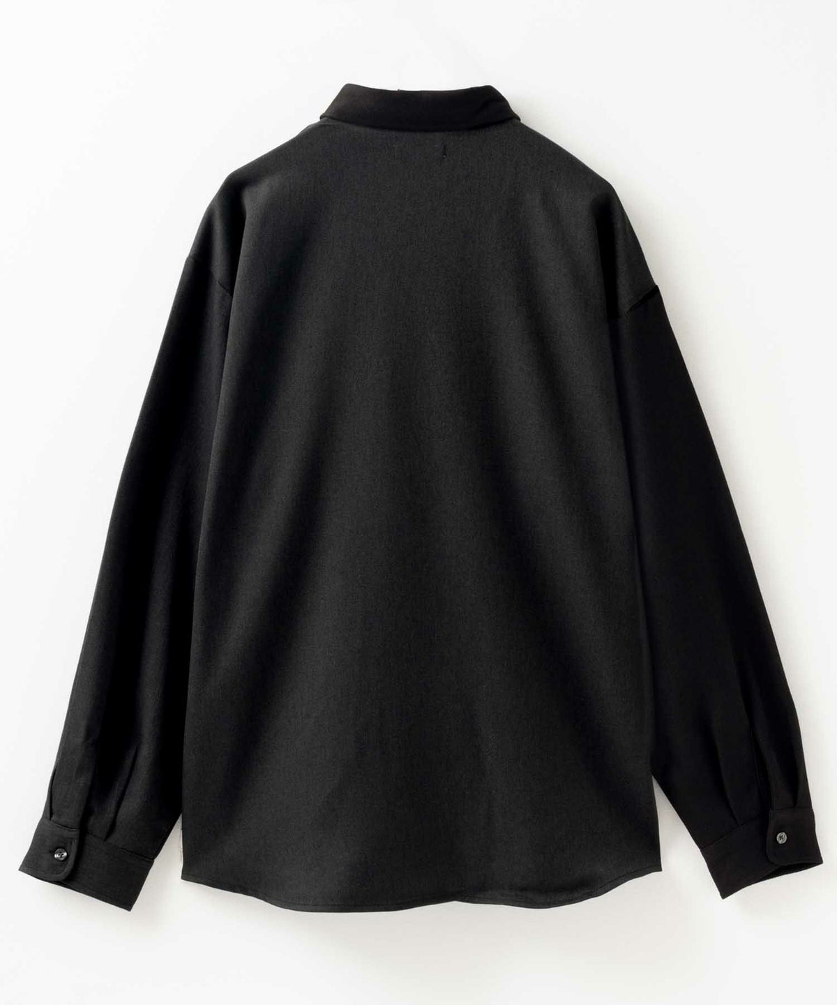 URBAN COLLECTION ウール調切替シャツ メンズ