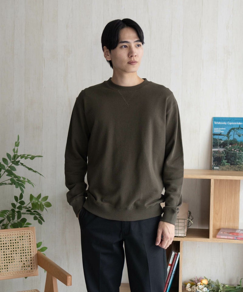 DISCUS  裏毛スウェットクルーネック メンズ商品画像-2