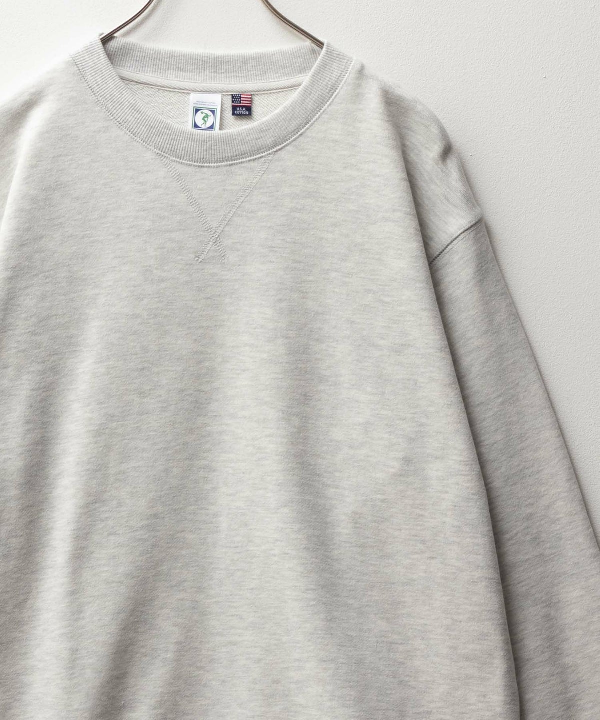 DISCUS 裏毛スウェットクルーネック メンズ