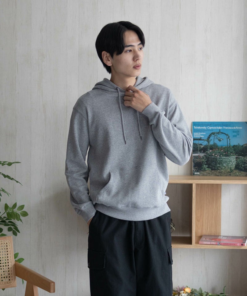 [期間限定価格]DISCUS  裏毛スウェットパーカー メンズ商品画像-3