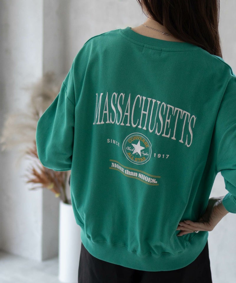 CONVERSE エンブレムミニ裏毛トレーナー レディース商品画像-1