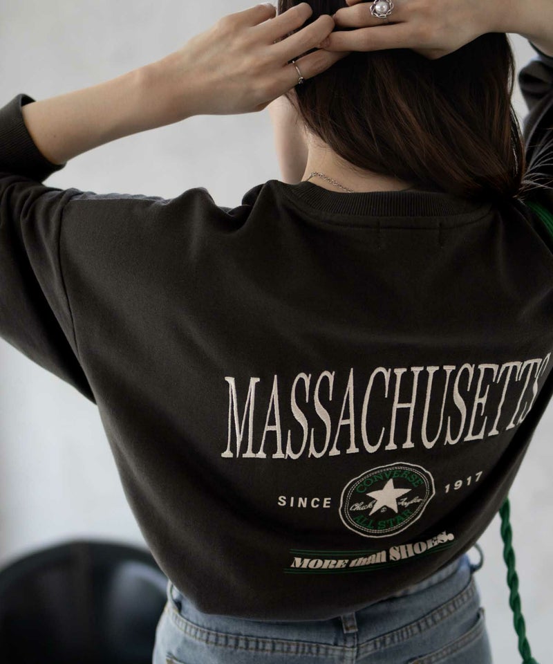 CONVERSE エンブレムミニ裏毛トレーナー レディース商品画像-7