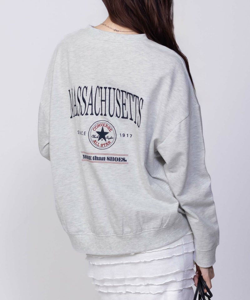 CONVERSE エンブレムミニ裏毛トレーナー レディース商品画像-10