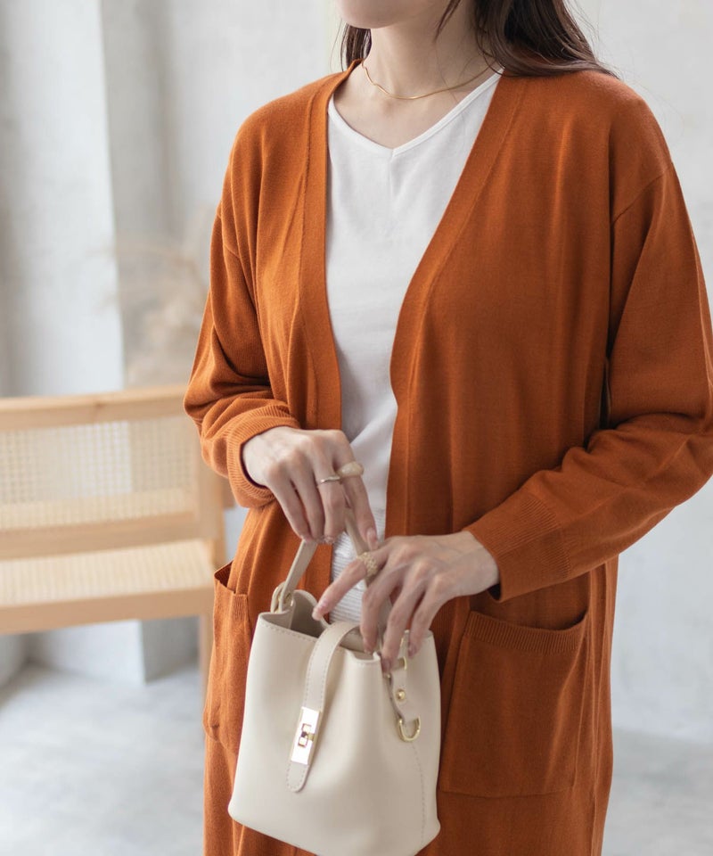 [期間限定knit]nAvy ロングトッパーアンサンブル レディース商品画像-4