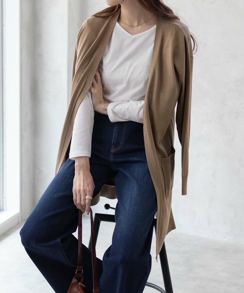 [期間限定knit]nAvy ロングトッパーアンサンブル レディース商品画像-7