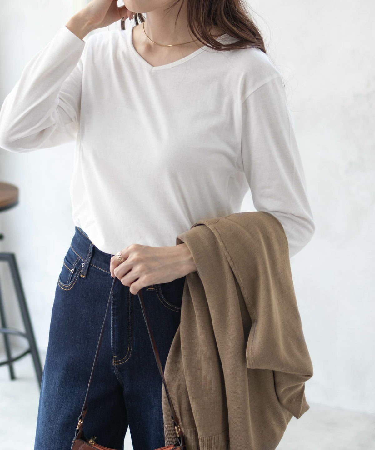 NAVY ロングトッパーアンサンブル レディース