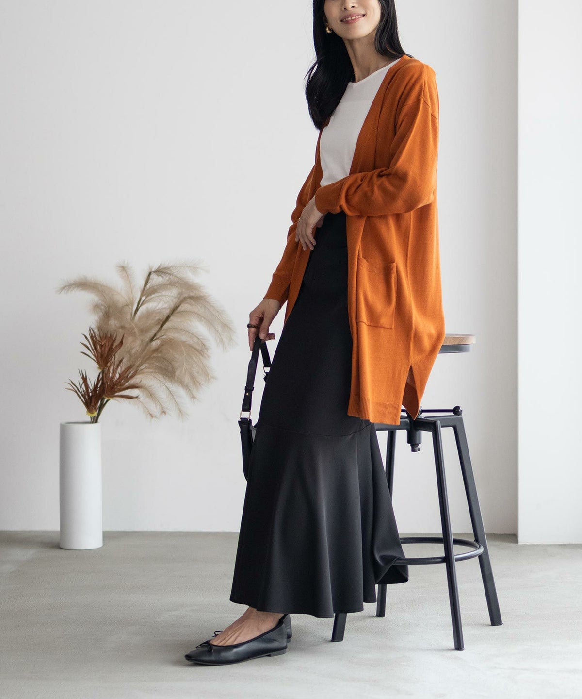 NAVY ロングトッパーアンサンブル レディース