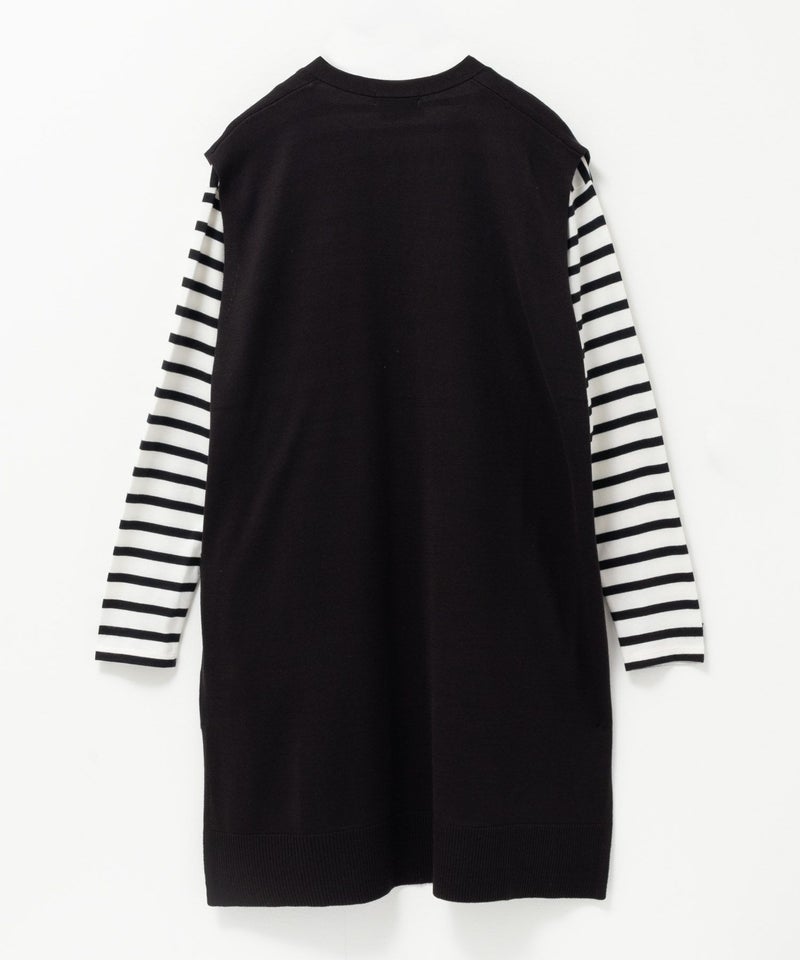 [期間限定knit]nAvy ロングジレアンサンブル レディース商品画像-14